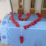 The first large fresh rose rosary was this one, for and inspired by Barbara